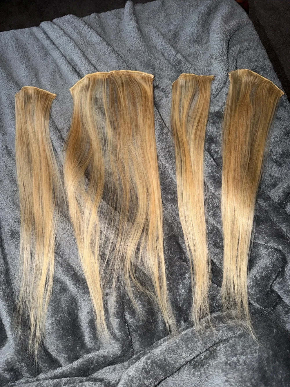 Blonde Straight Clip-In Hair Extension - Natural Blonde